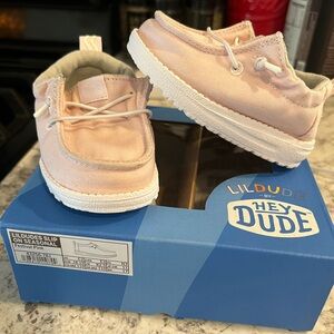 Hey Dude Lil Dudes Light Pink Moccasins